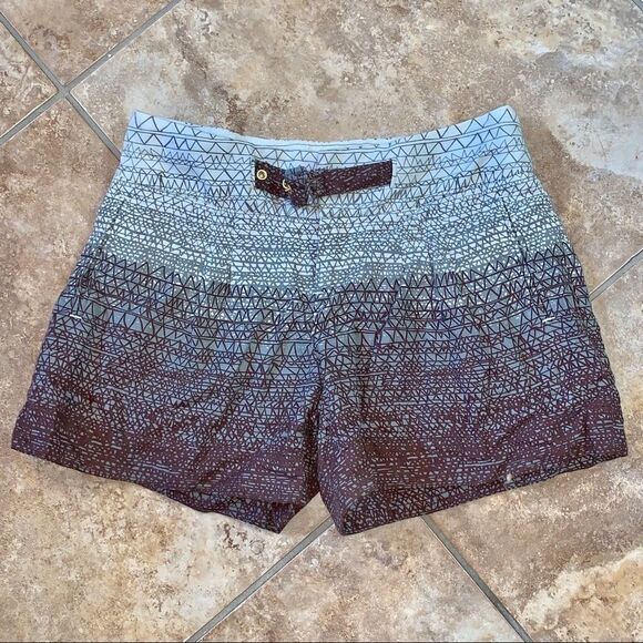 (BOGO FREE) Anthropologie Coquille Scribble Ombre Shorts sz 0 - Picture 3 of 4